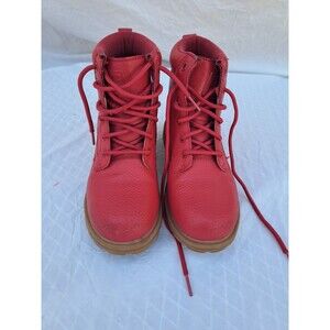 FILA Boy's Kids Faux-Leather Diviner Hiking Boots Red Shoes Size US 4.5